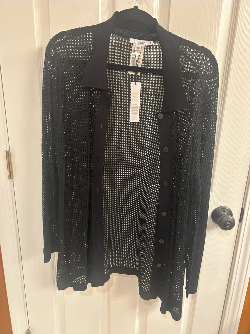 Chico’s Size 2 (14) Black Sweater